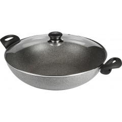 Ballarini Ferrara Granitium Wok με Καπάκι από Αλουμίνιο με Επίστρωση από Πέτρα 36cm